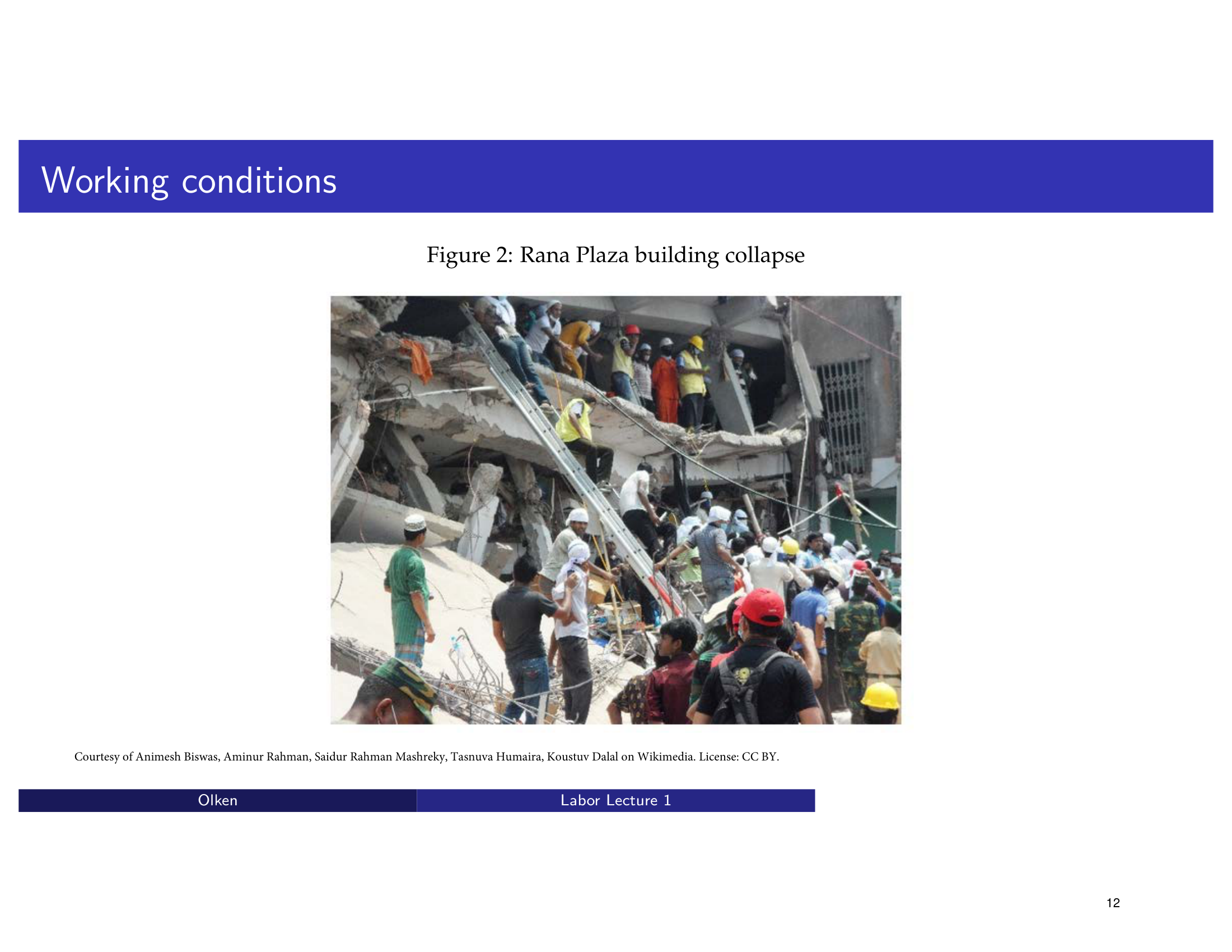 Before: Original slide 12 — Rana Plaza photo with minimal framing