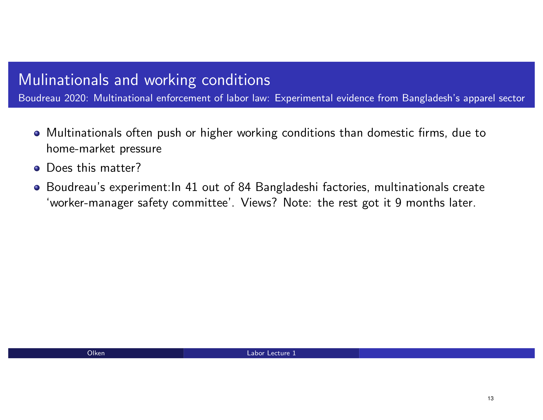 Before: Original slide 13 — flat bullet points on Boudreau 2020