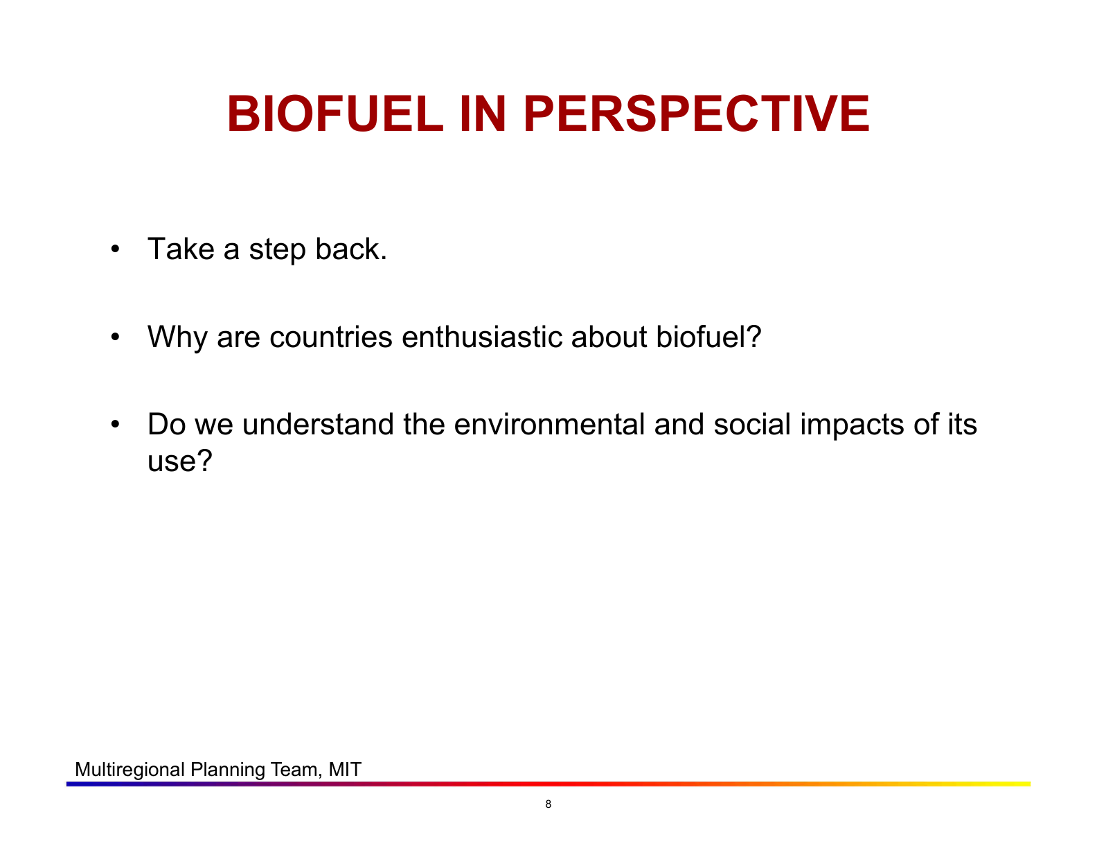 Before: Original slide 8 — plain reflective questions