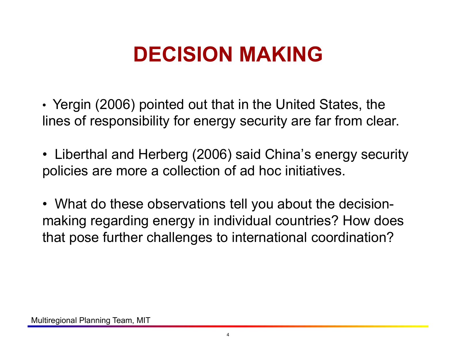Before: Original slide 4 — decision making citations and questions