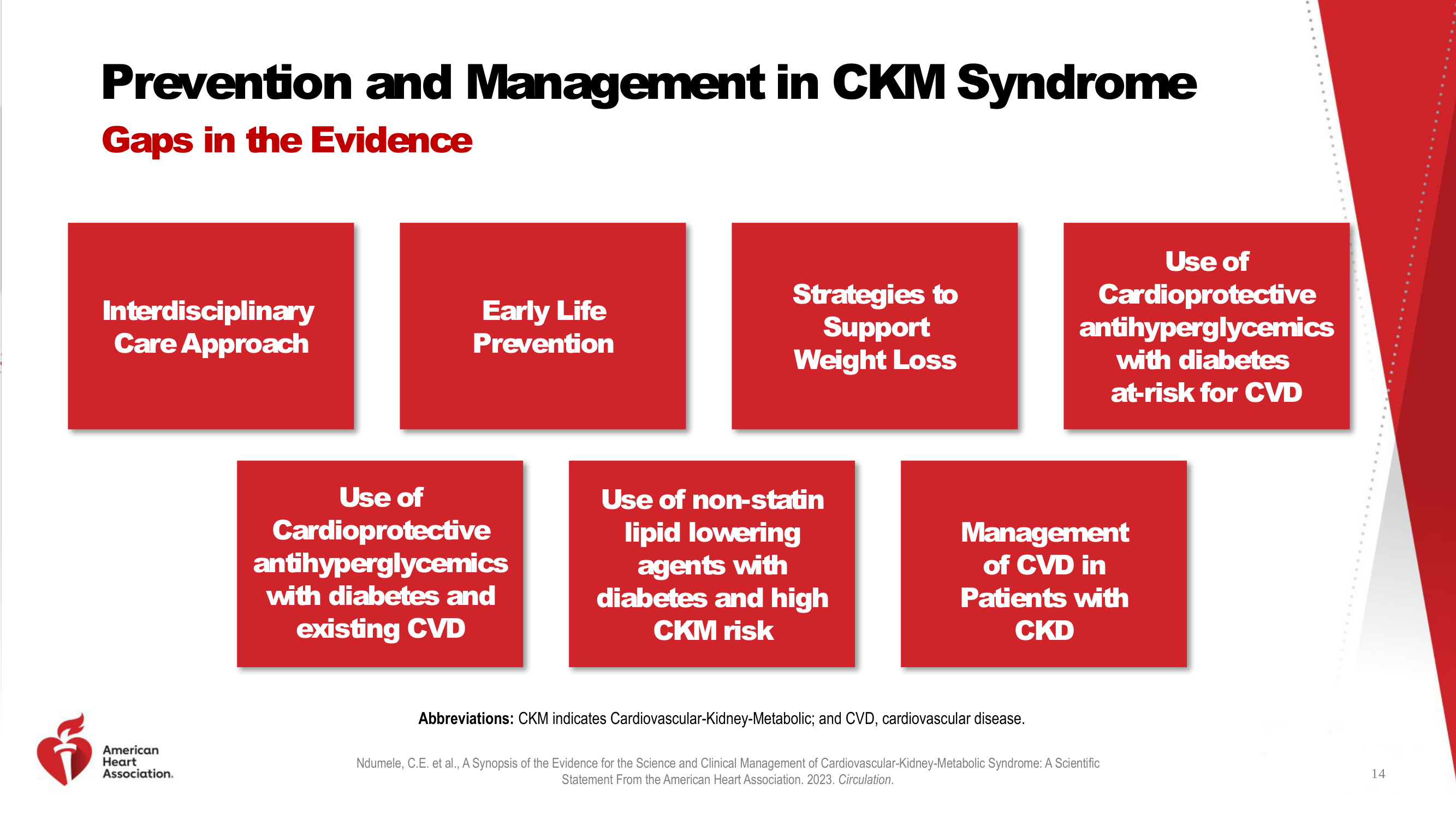 Before: Original slide 14 — red boxes with white text