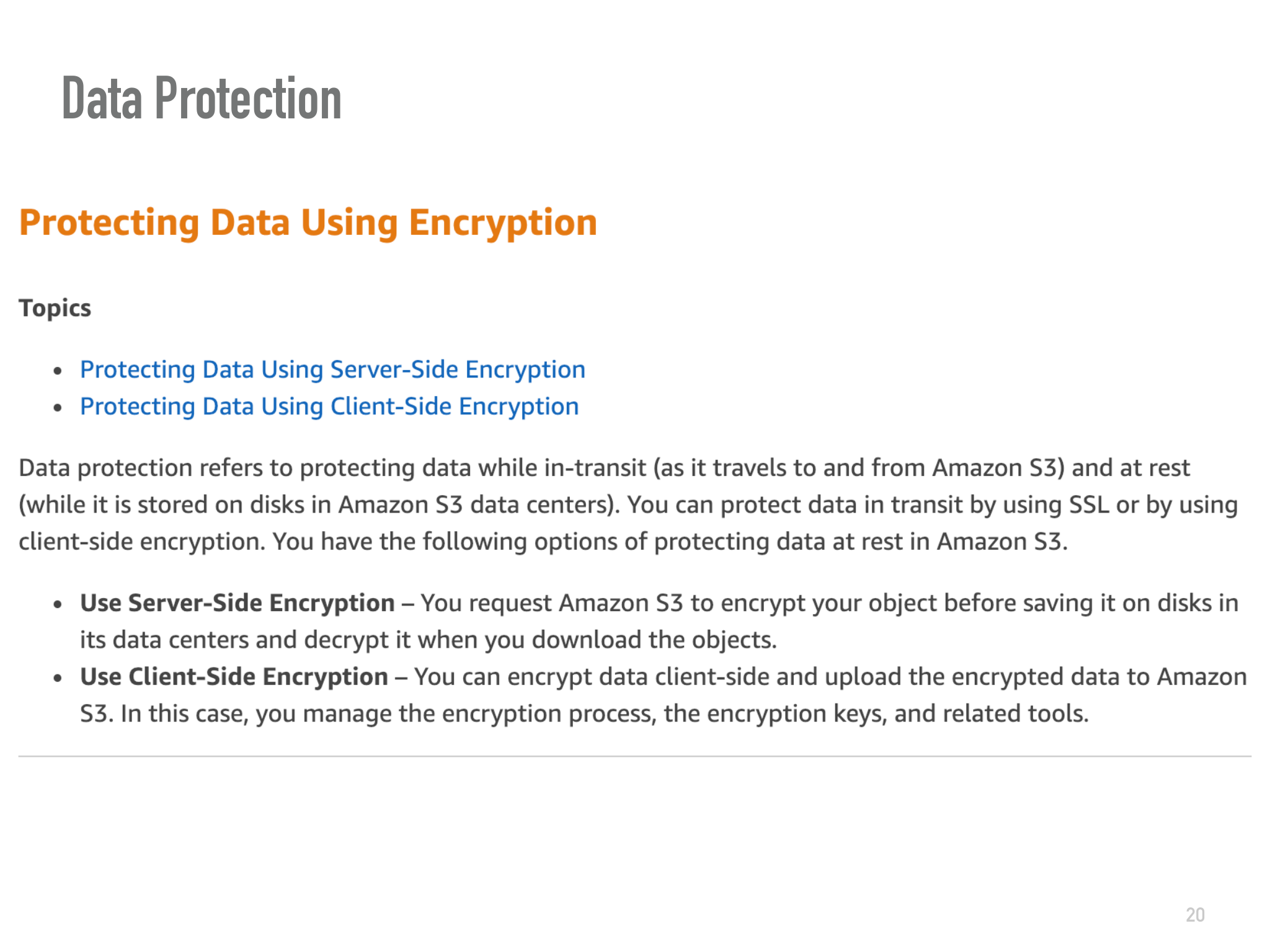 Before: Flat data protection bullets