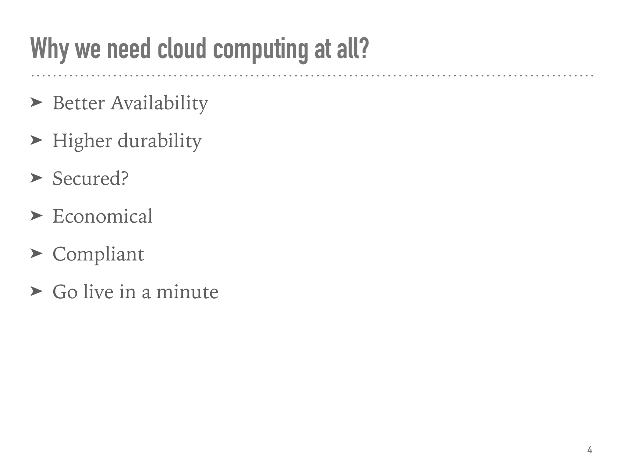 Before: Flat bullet points on adoption drivers