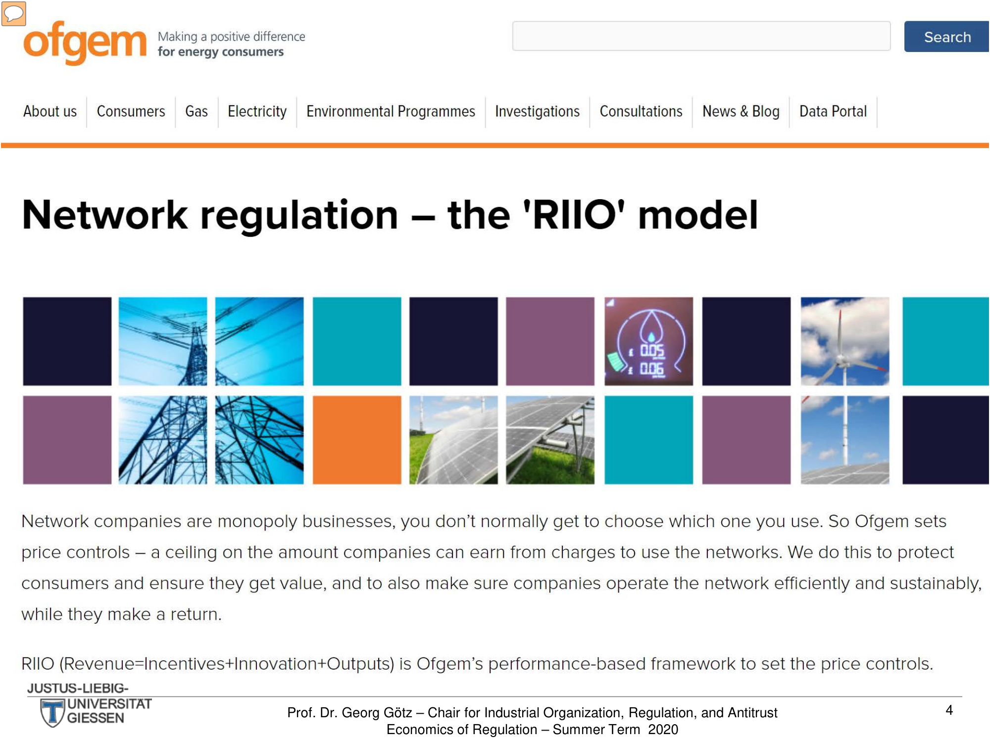 Before: Original slide — pasted website screenshot with no slide design