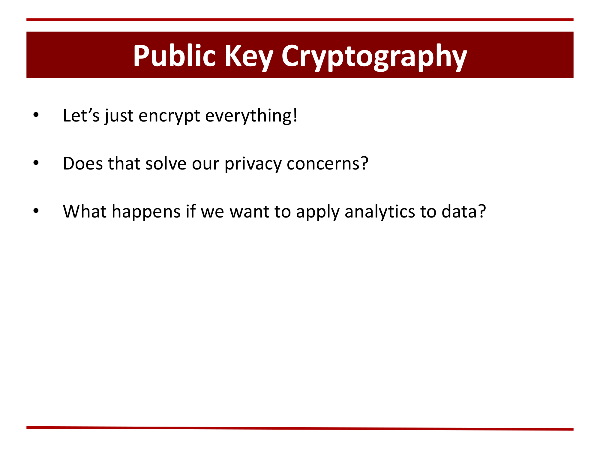 Before: Original slide 17 — three bullet-point questions on plain slide