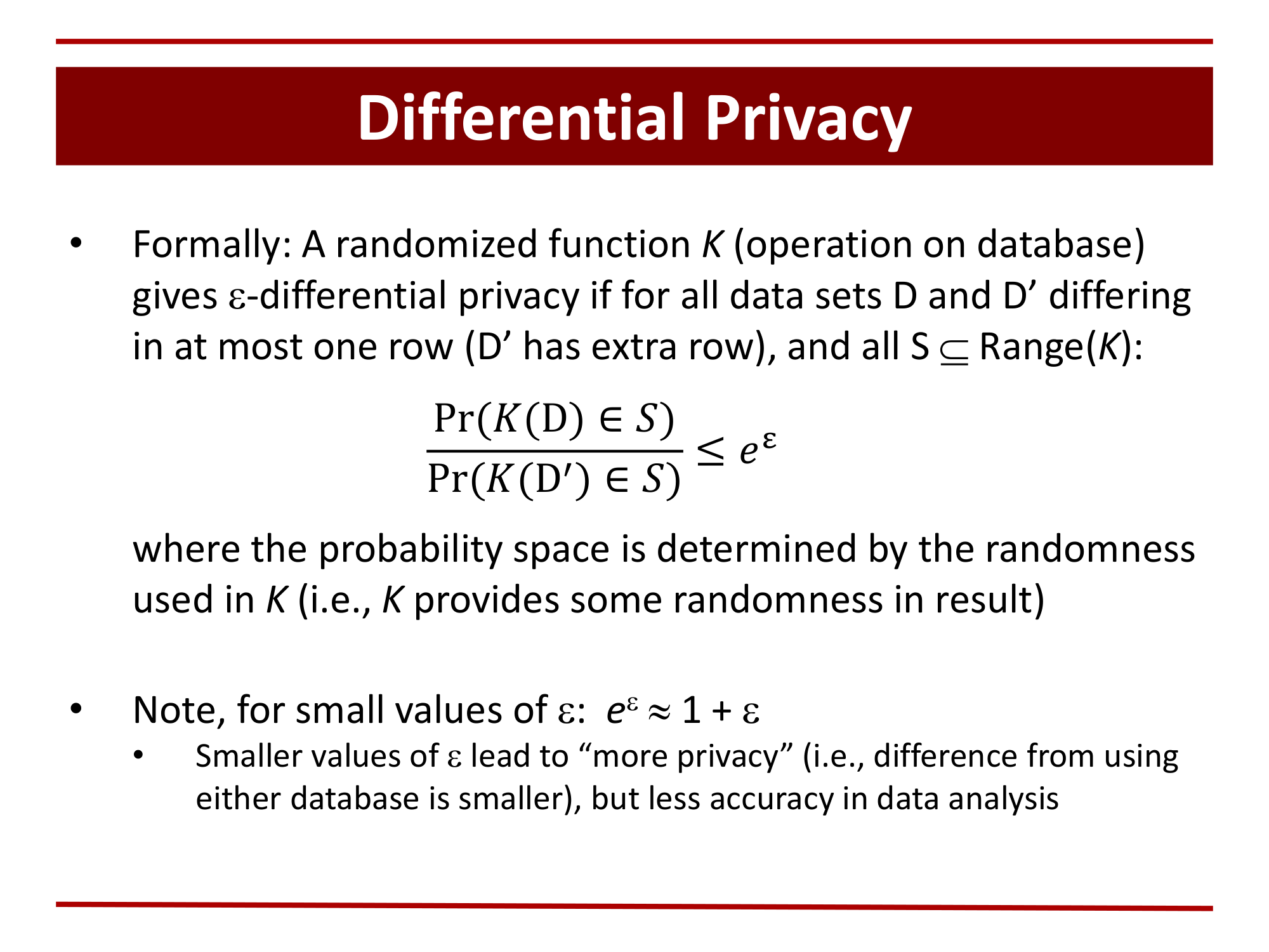 Before: Original slide 20 — mathematical notation embedded in bullet text