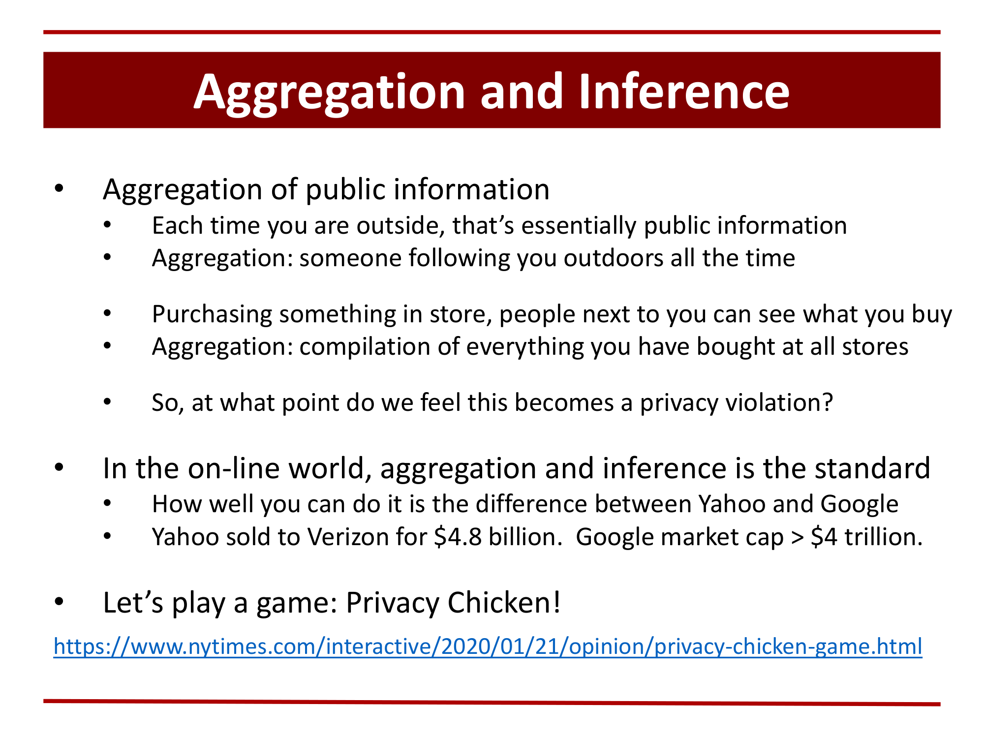 Before: Original slide 27 — dense bullets comparing physical and online aggregation