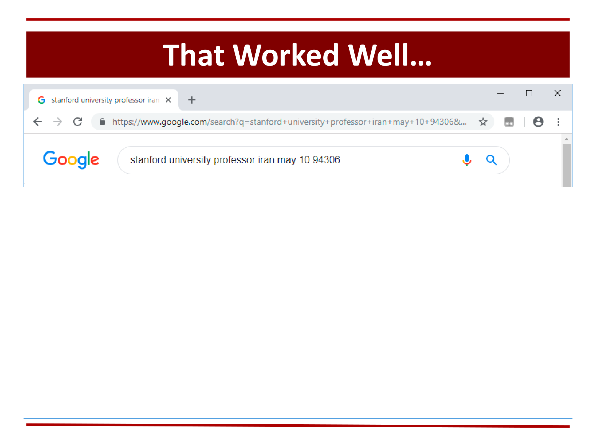 Before: Original slide 7 — raw browser screenshot on plain slide