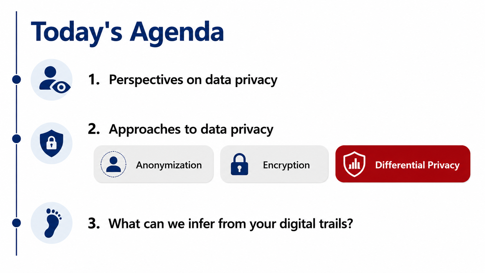 After: Redesigned slide 18 — section transition with progress indicator