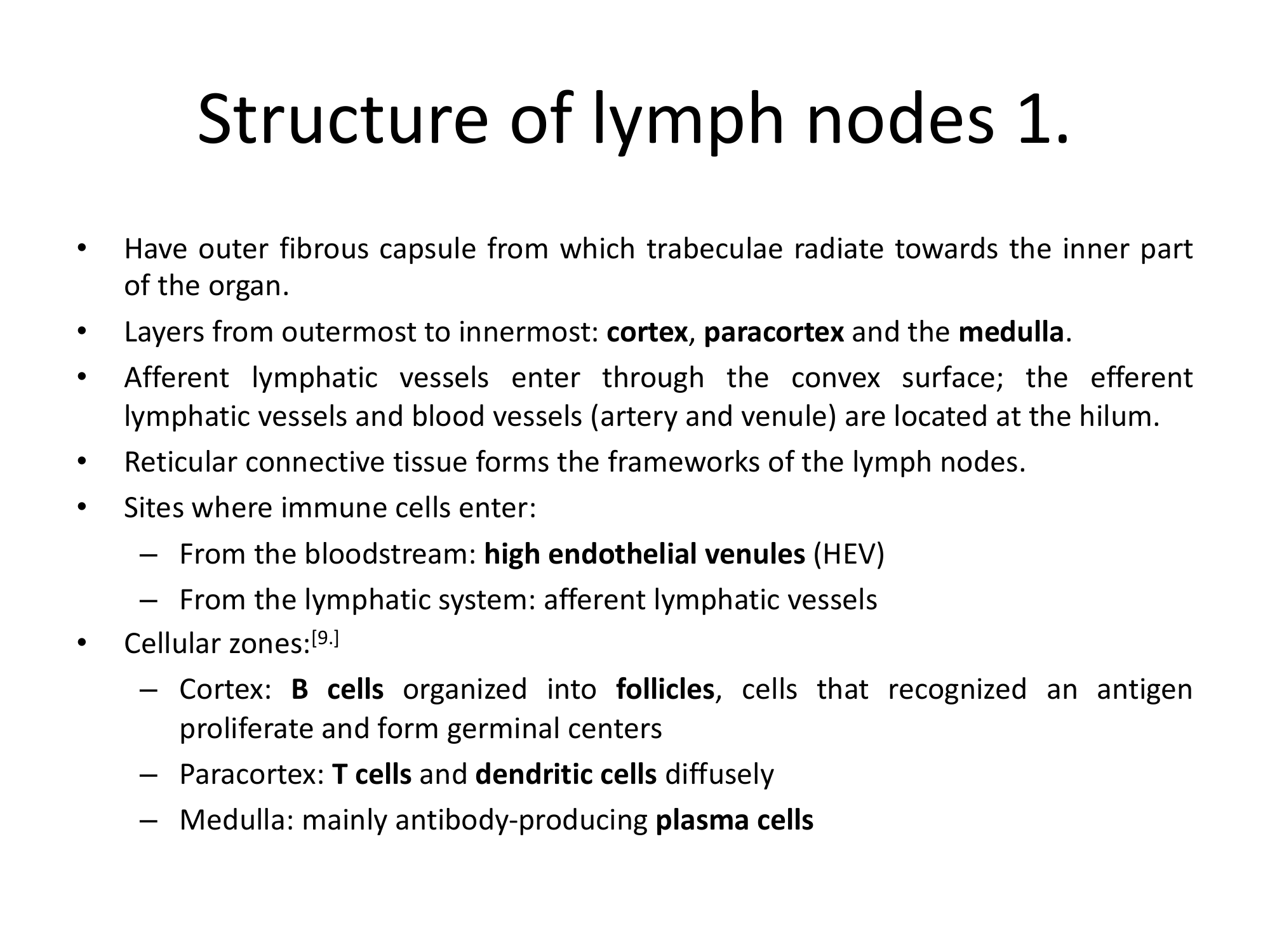 Before: Original slide 21 — text about lymph node zones