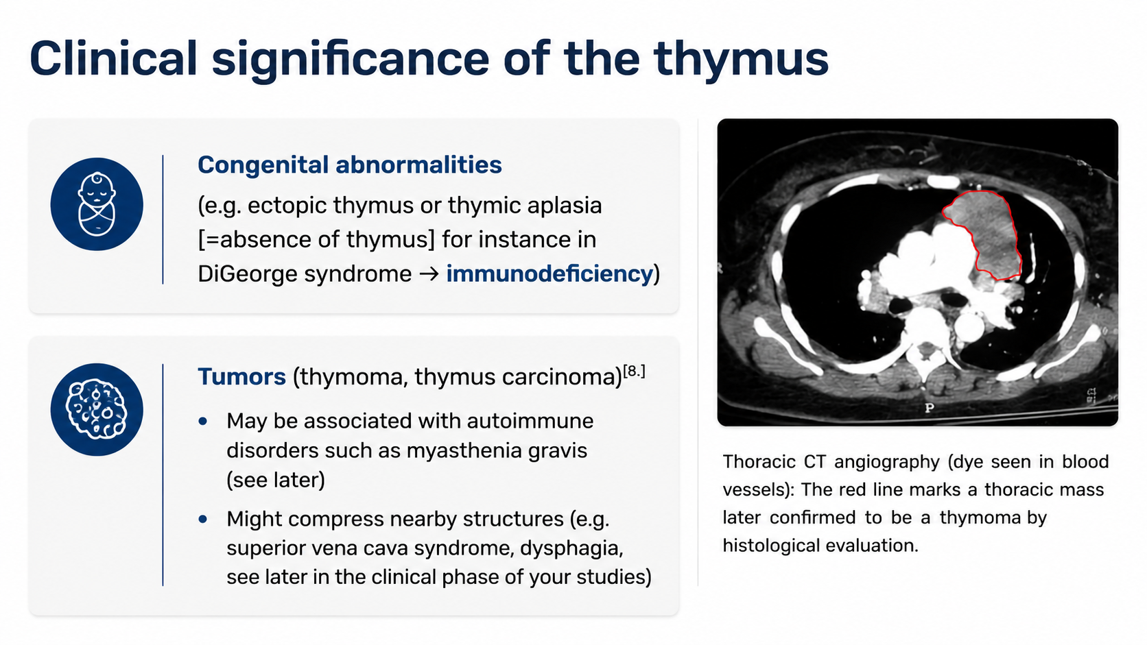 After: Redesigned slide 19 with annotated clinical imaging