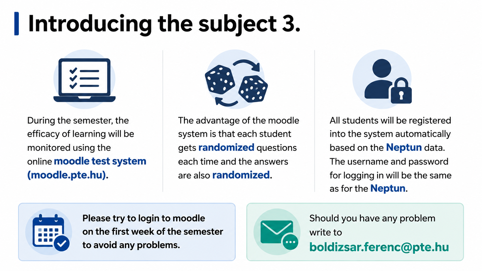 After: Redesigned slide 4 with clean test system info layout