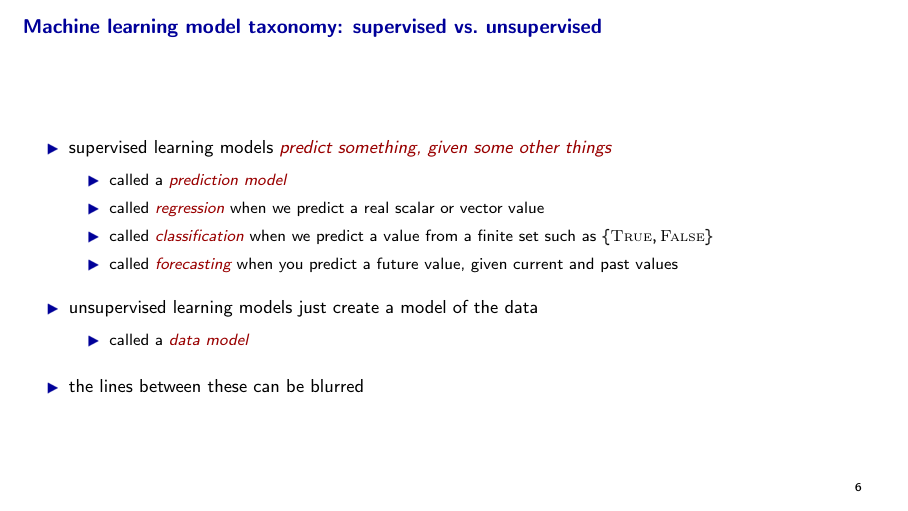 Before: Original slide 6 — nested taxonomy bullets