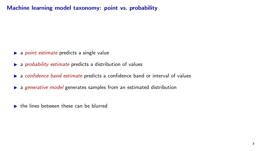 Before: Original slide 7 — italic text definitions of estimate types